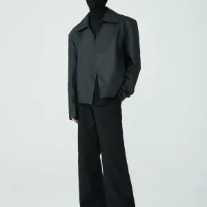 Minimalist Modern Fit Leather Jacket