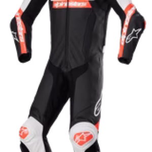 Missile V2 Ward One Piece Leather Suit White Red