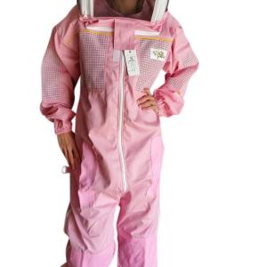 Pink Mesh Bee Suit 3 Layer With Gloves