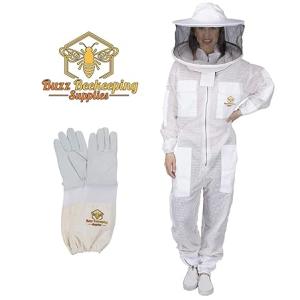 Pink Semi Ventilated Poly Cotton Bee Suit