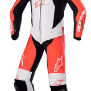 Youth Gp Plus V2 One Piece Leather Suit Red White